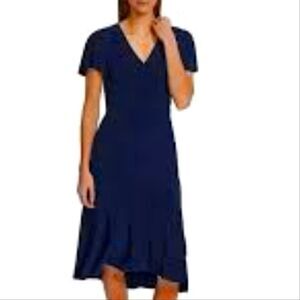 Women's Harper Rose Flutter Sleeve Faux Wrap Dress,size 10